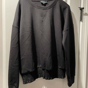 New -Cynthia Rowley Black Dress Sweatshirt